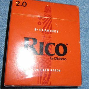 NEW IN BOX 10 RICO CLARINET 2.0 REEDS